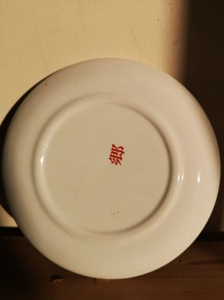 Plato Chino de porcelana de la dinastía Qing