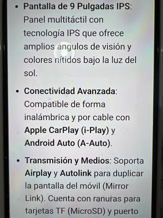 Pantalla Carpuride 9 HD IPS Táctil