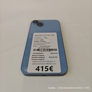 iPhone 14 Plus Azul 128GB