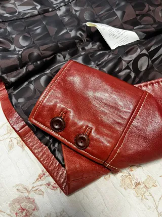 Chaqueta Piel El Caballo Roja Talla M.