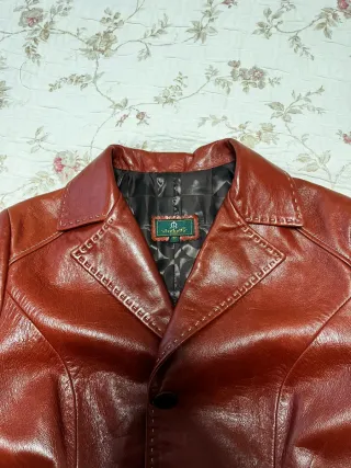 Chaqueta Piel El Caballo Roja Talla M.