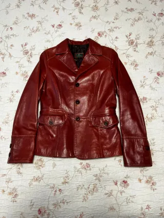 Chaqueta Piel El Caballo Roja Talla M.