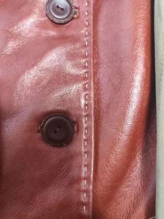 Chaqueta Piel El Caballo Roja Talla M.