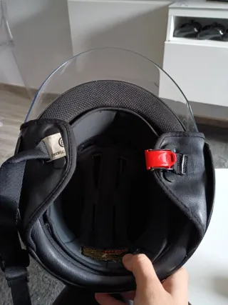 Casco Moto SHIR Negro con Visera
