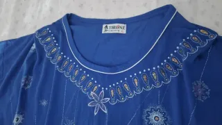Blusón Tirone azul talla L