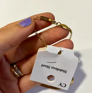 Collana Acciaio con Fiore Rosso Smaltato