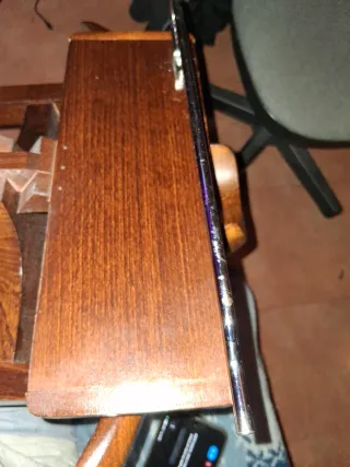 Galán de noche vintage madera y metal