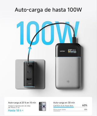 Cuktech Powerbank 15000mAh Batería Externa