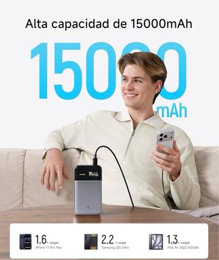 Cuktech Powerbank 15000mAh Batería Externa