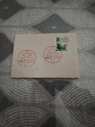 Sello España 1949 con matasellos Madrid