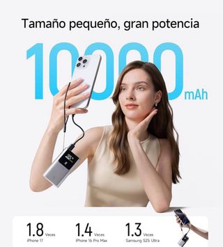 Batería Externa Cuktech 10000mAh Mini PRECINTADA