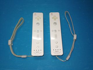 x2 Mandos Nintendo Wii Motion Blancos + Correas