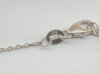 collar plata 925mm con piedra con circonita 21cm