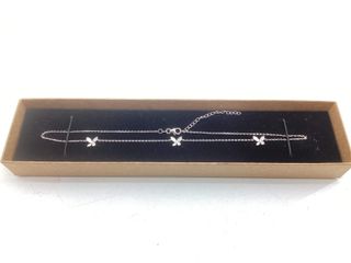 collar plata 925mm con piedra con circonita 21cm