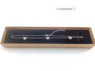 collar plata 925mm con piedra con circonita 21cm