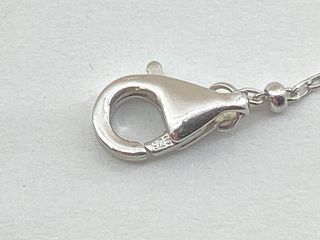 collar plata 925mm con piedra con circonita 21cm