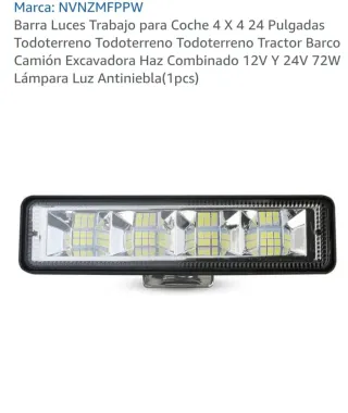 Barra LED 72W 12V/24V Todoterreno