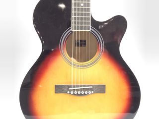 guitarra acustica max music showkit conjunto