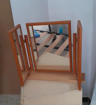 3 Espejos tocador plegables madera