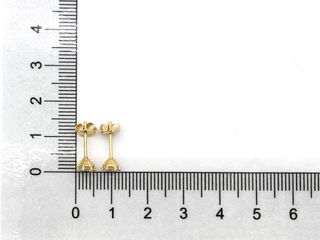 pendientes oro 18k con piedra con circonita