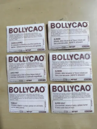 Lote Pegatinas Bollycao: JUEGOS MSX