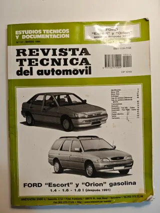 Manual Taller Ford Escort y Orion Gasolina