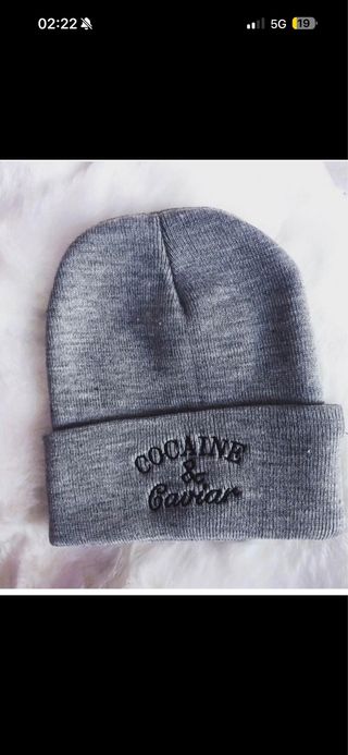 Cappellino grigio Cocaine & Caviar