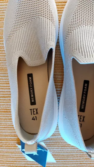 Zapatillas Mujer Beige y Rosa