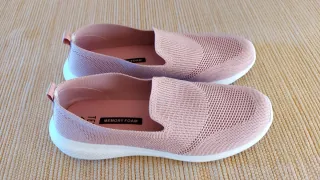 Zapatillas Mujer Beige y Rosa