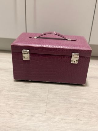 Joyero grande de El Corte Inglés morado con espejo