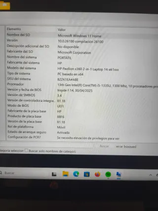 Portátil HP Pavilion Negro/Plateado