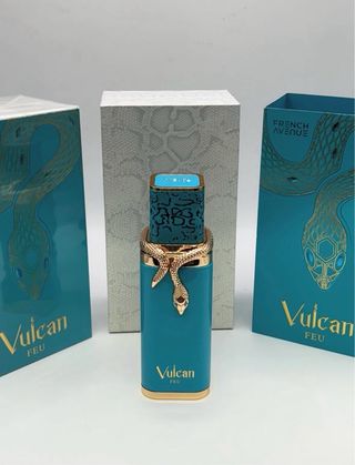 Perfume Vulcan Feu Azul y Rosa