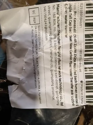 Kit Cubierta Asiento Moto Carbono Agarrad frente