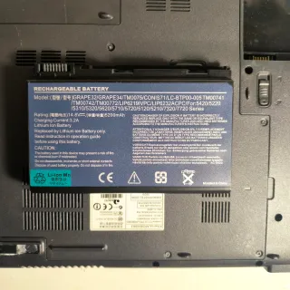 Portátil Acer Travelmate 5720 Negro