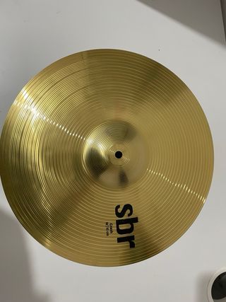 Pratos Sabian SBR Hi hat 14” e Crash 16” como novo