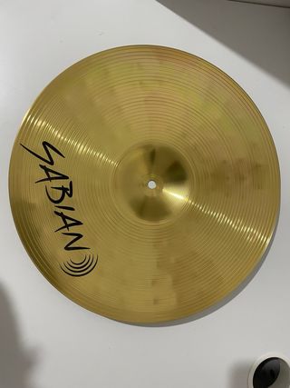 Pratos Sabian SBR Hi hat 14” e Crash 16” como novo