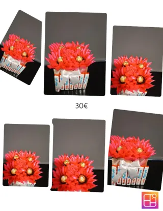 Regalo personalizado flores y chocolates