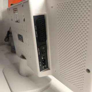 Sistema estéreo auna blanco