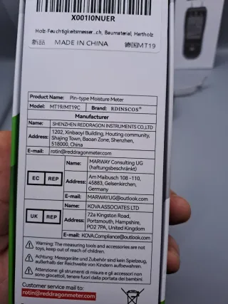 Medidor Humedad RDINSCOS MT-19 Pin - Nuevo
