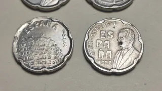 Lote 4 Monedas 50 Ptas Juan Carlos I