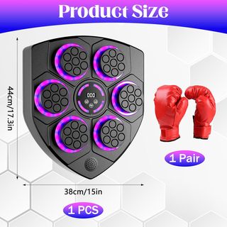 Music Boxing Machine con Guantes Boxeador de Pared