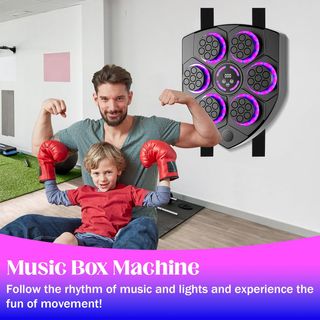 Music Boxing Machine con Guantes Boxeador de Pared