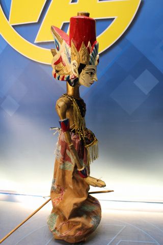 Wayang Golek. Marionetas de varillas de Java, Indonesia. Mediados s.XX.