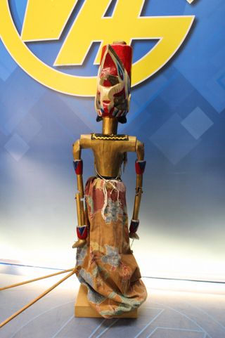 Wayang Golek. Marionetas de varillas de Java, Indonesia. Mediados s.XX.