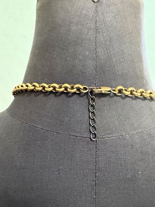 Collana bronzo anni '70 ciondoli smaltati