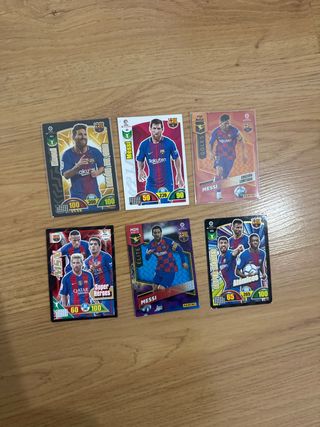 Pack 6 Cromos Messi Panini La Liga