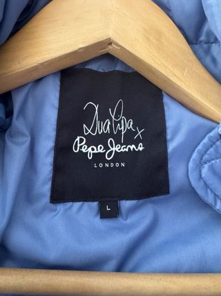 Chaqueta Pepe Jeans x Dua Lipa Azul Acolchada