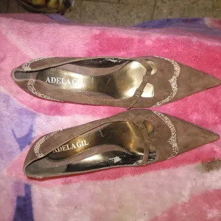 Zapatos de cuña marrones