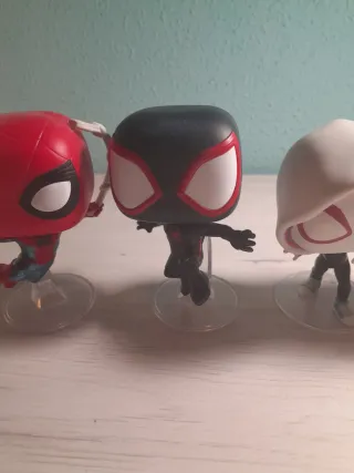 4 Funko Pops Spiderman