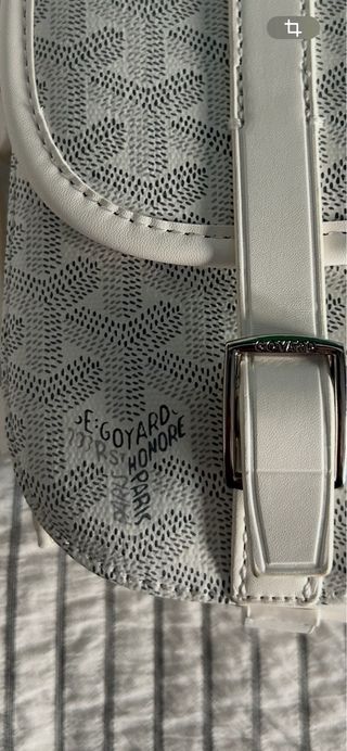 Bolsito Goyard Gris y Blanco